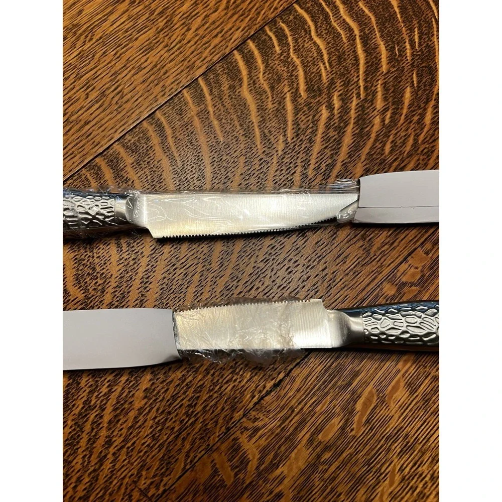 DRAGON RIOT Steak Knives Set of 2 Serrated Edge Steak Knife Set Japanese Stai...